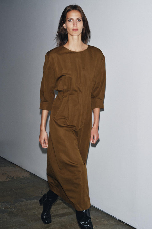 ZW COLLECTION PLEATED MIDI DRESS