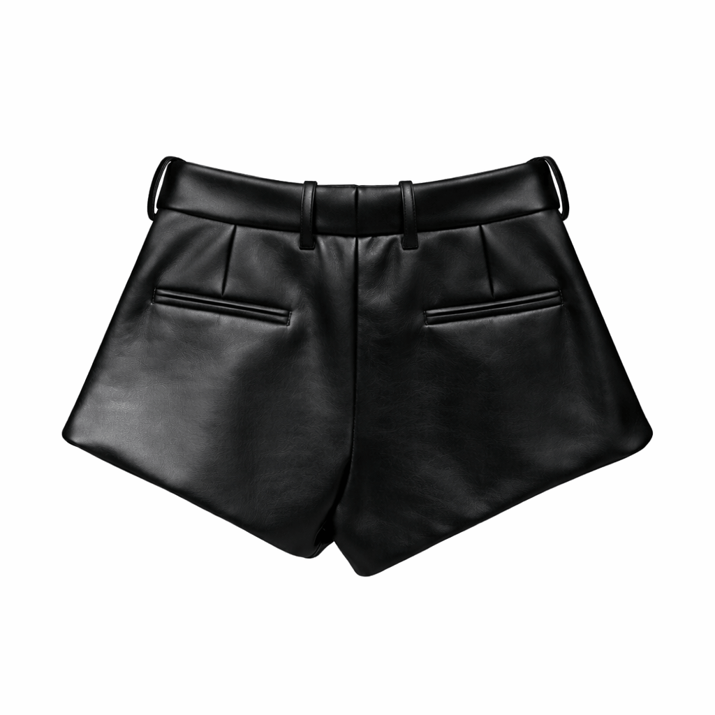CONTOUR LEATHER SHORTS