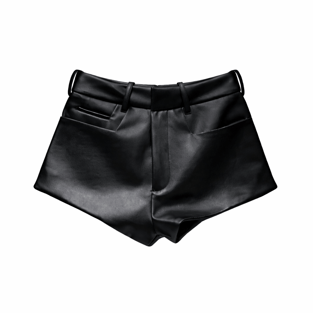 CONTOUR LEATHER SHORTS