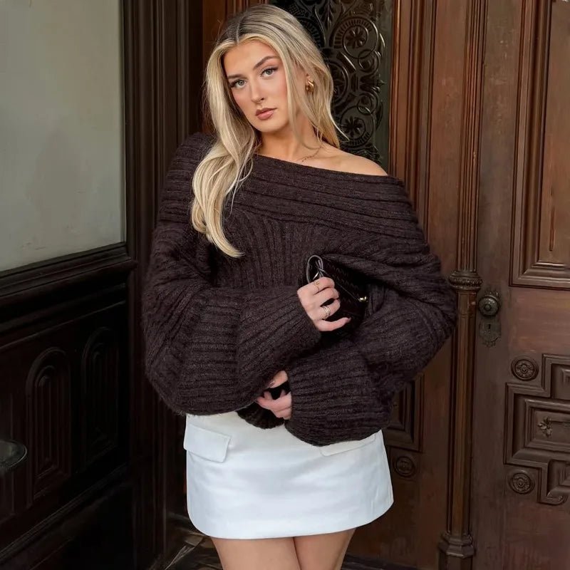 LORIEL OFF-SHOULDER SWEATER