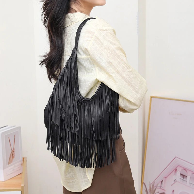 MIDNIGHT FRINGE BAG