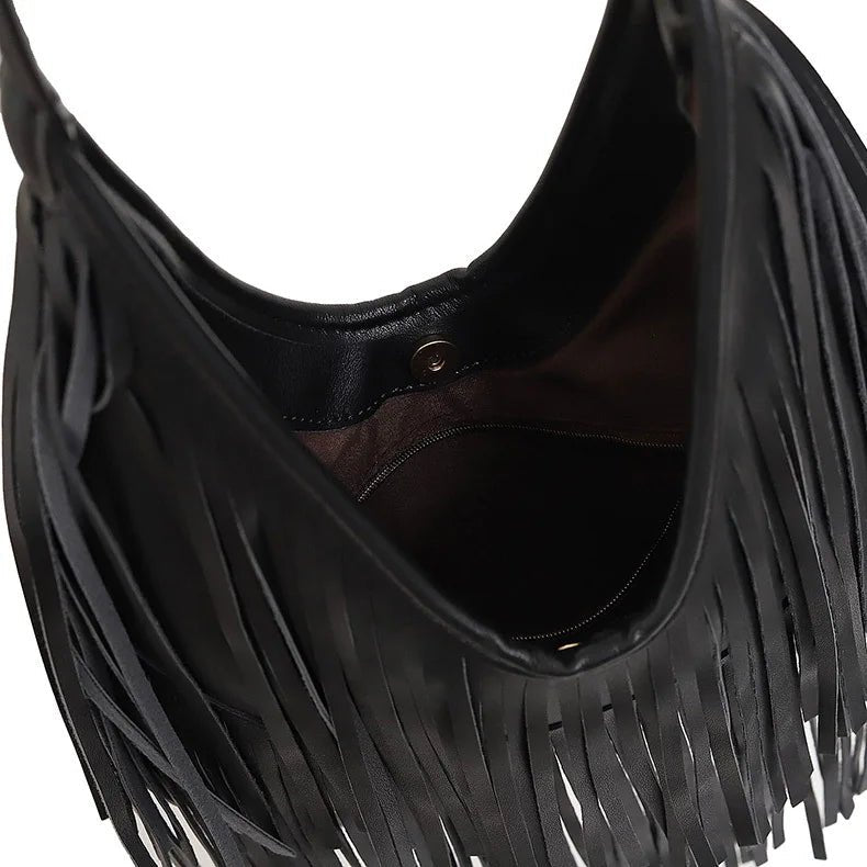 MIDNIGHT FRINGE BAG