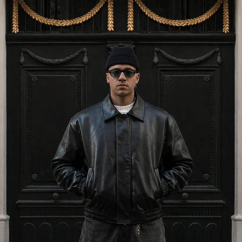 CROPPED LEATHER JACKET