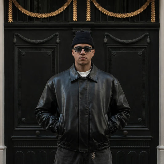 CROPPED LEATHER JACKET