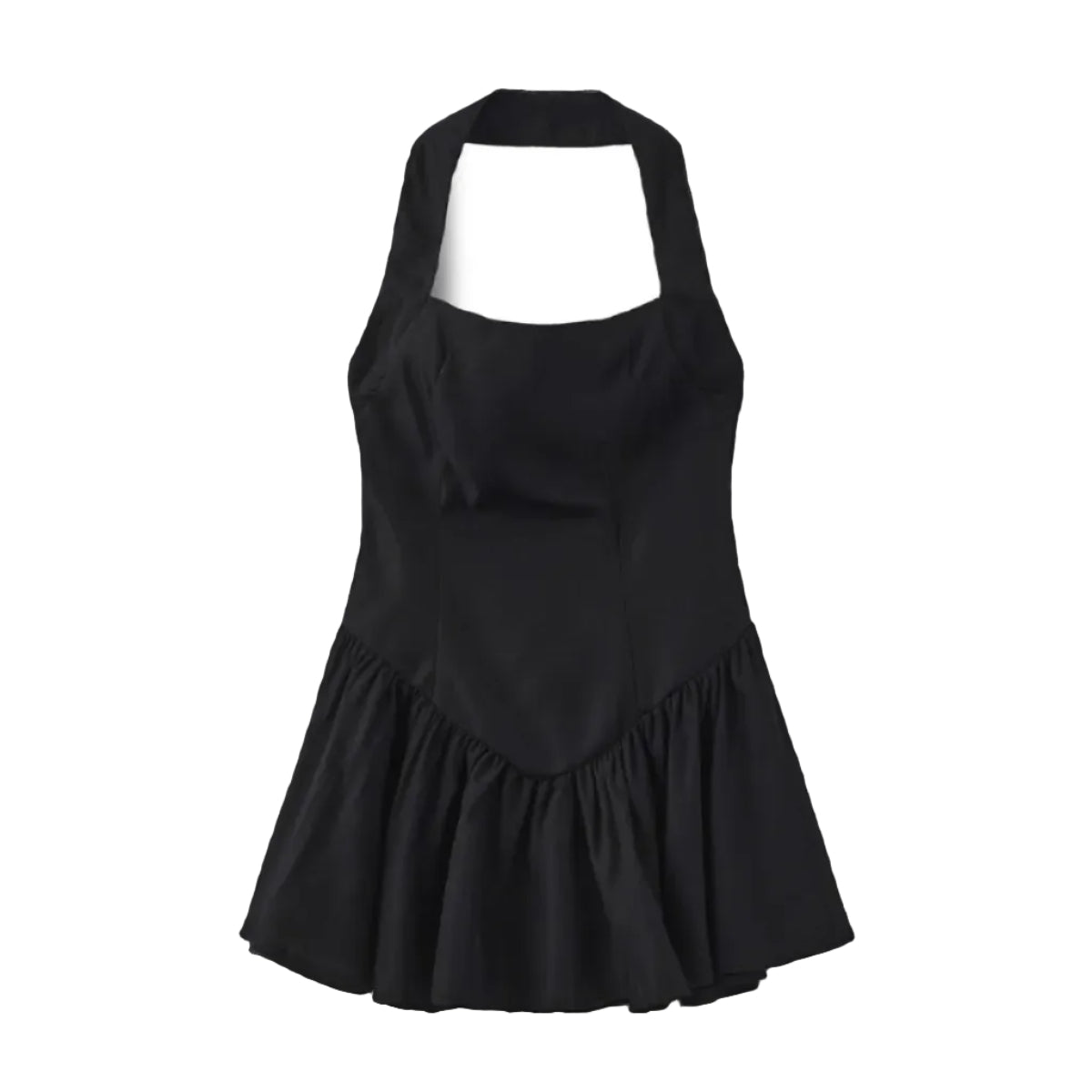 CHIC HALTER MINI DRESS