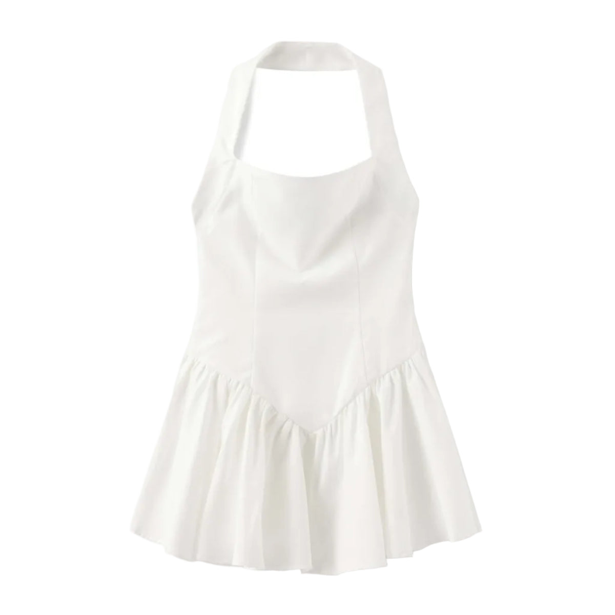 CHIC HALTER MINI DRESS